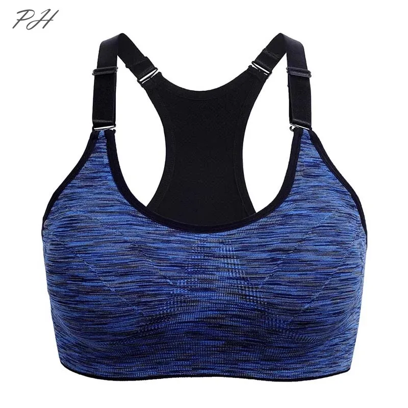 

Дышащий спортивный бюстгальтер для йоги, женское Бесшовное нижнее белье с мягкими чашечками, регулируемый, ударопрочный, для фитнеса, бесшо...