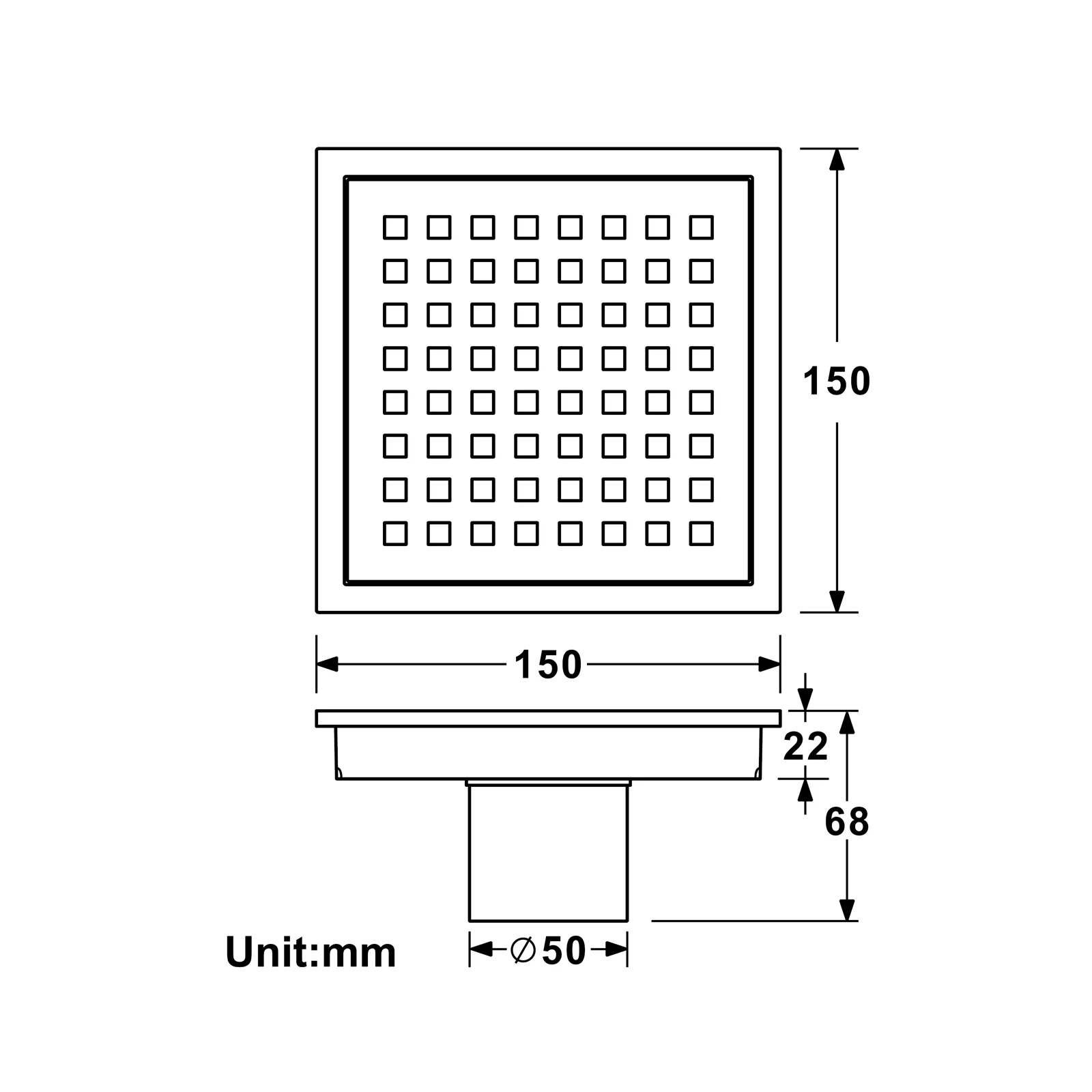 Аксессуары для ванной комнаты HIDEEP из матового никеля/черный/матовое
