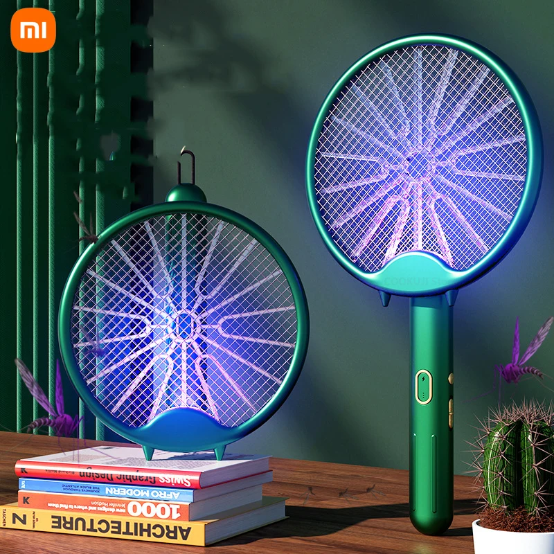 New Xiaomi Rotatable Mosquito Killer Lamp Electric Shocker 365nm UV Light USB Charging Bug Zapper Trap Flies Summer Fly Swatter