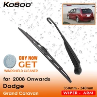 kosoo auto rear window windshield wiper blades arm car wiper blade for dodge grand caravan350mm 2008 onwardscar accessories
