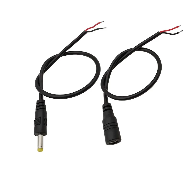 

DC 4,0 мм x 1,7 мм штекер гнездовой разъем кабеля для зарядки постоянного тока, разъем питания постоянного тока, косичка для камеры видеонаблюдения, светодиодная лента