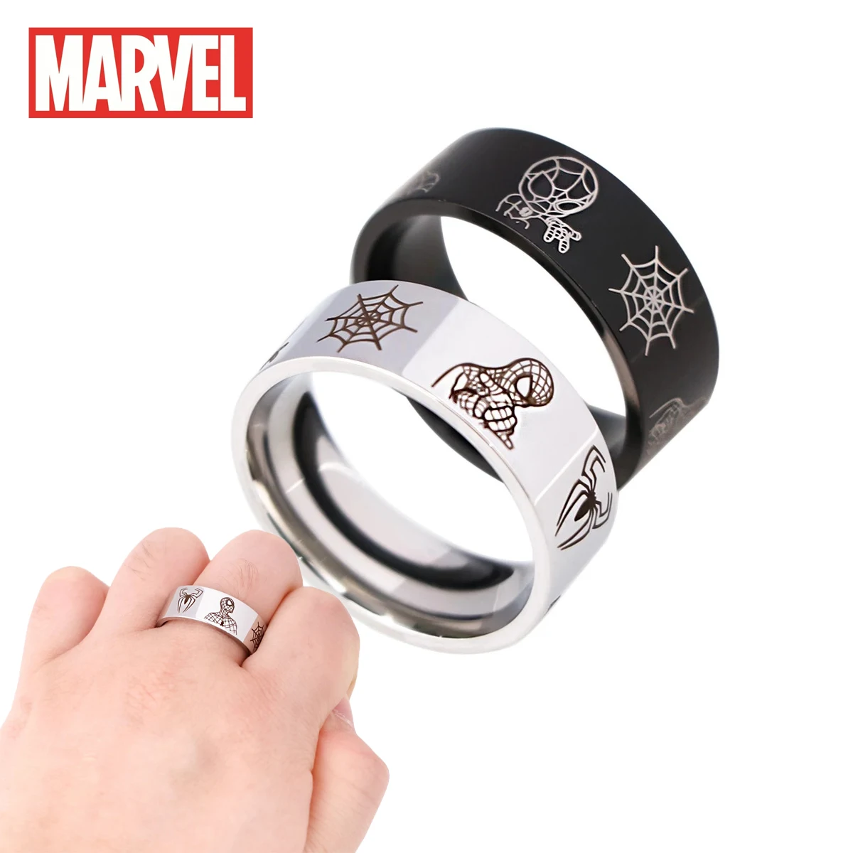 Мужское кольцо в виде маски из нержавеющей стали с лазерной гравировкой - купить