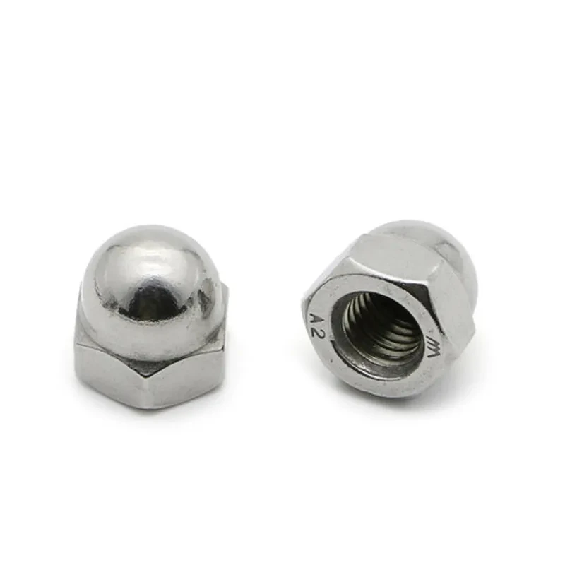 Колпачковые гайки M3 M4 M5 M6 M8 M10 M12 M14 M16 Болт Гайка Нержавеющая сталь 304