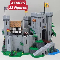2022 new 10305 lion knights castle medieval king castle model building blocks assembly bricks set toys for boys children gift