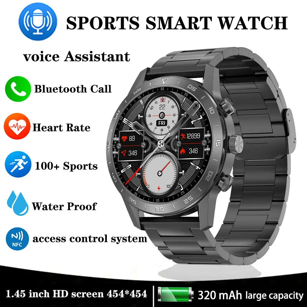 Умные часы Xiaomi Mijia NFC для мужчин мужские фитнеса с GPS-трекером голосовым