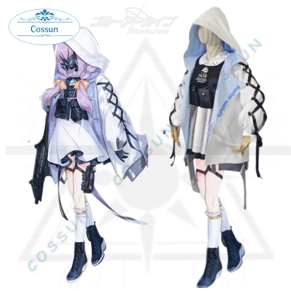 Игра Синий Архив Хакари Ацуко Косплей Костюм Хэллоуин наряды Женщины Мужчины