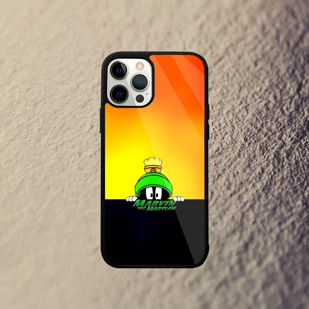 Чехол для телефона M-Marvin The-Martian iPhone 15 14 13 12 11 Plus Pro Max Mini Magsafe с магнитной