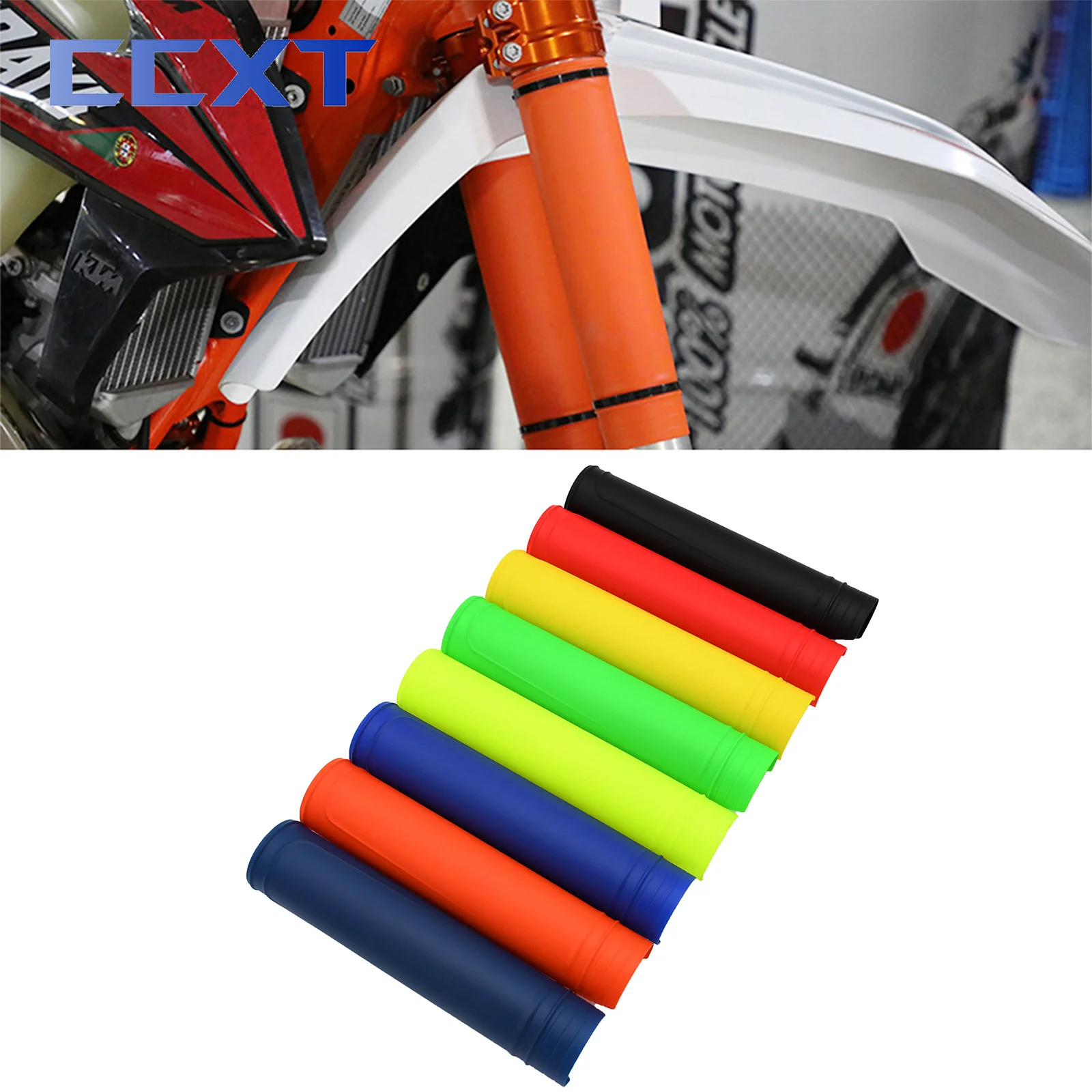 

Motorcycle Universal Fork Cover Shock Absorber Guard Protector For KTM Yamaha Kasawaki Suzuki Honda Husqvarna TC TE TX FX FE FC