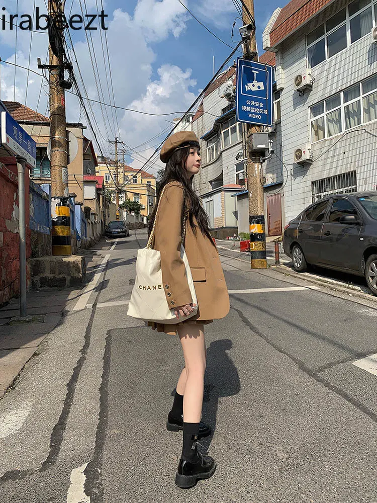 

Комплект из 4 предметов Irabeezt, женский костюм, блузка, жилет, женская одежда для осени 2022, комплекты с юбкой