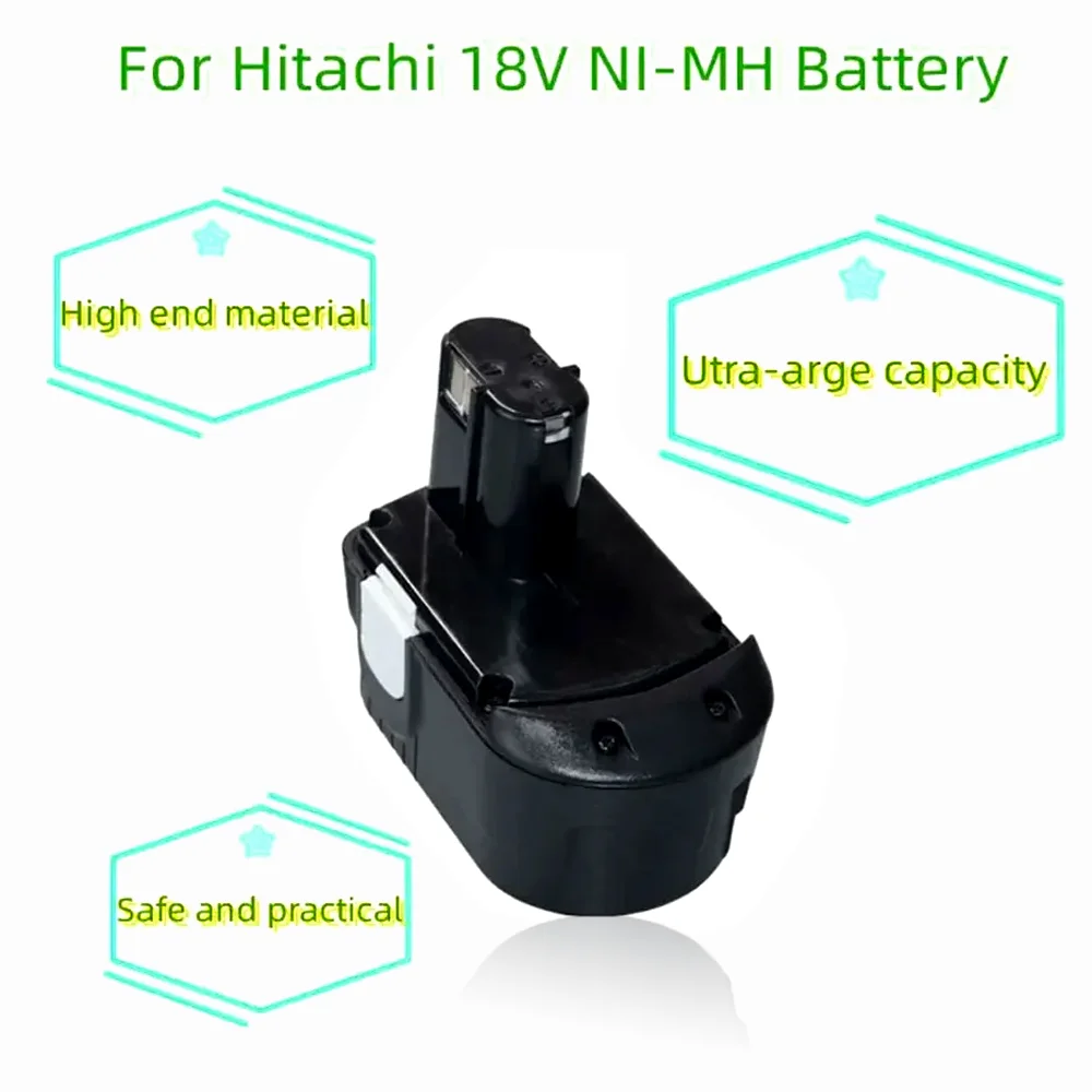 Фото Замена аккумулятора 18 В, 4800 мАч/6800 мАч/9800 мАч для аккумулятора Hitachi EB1812S EB1814SL EB1820 EB1826HL EB1830 DS18DL №4
