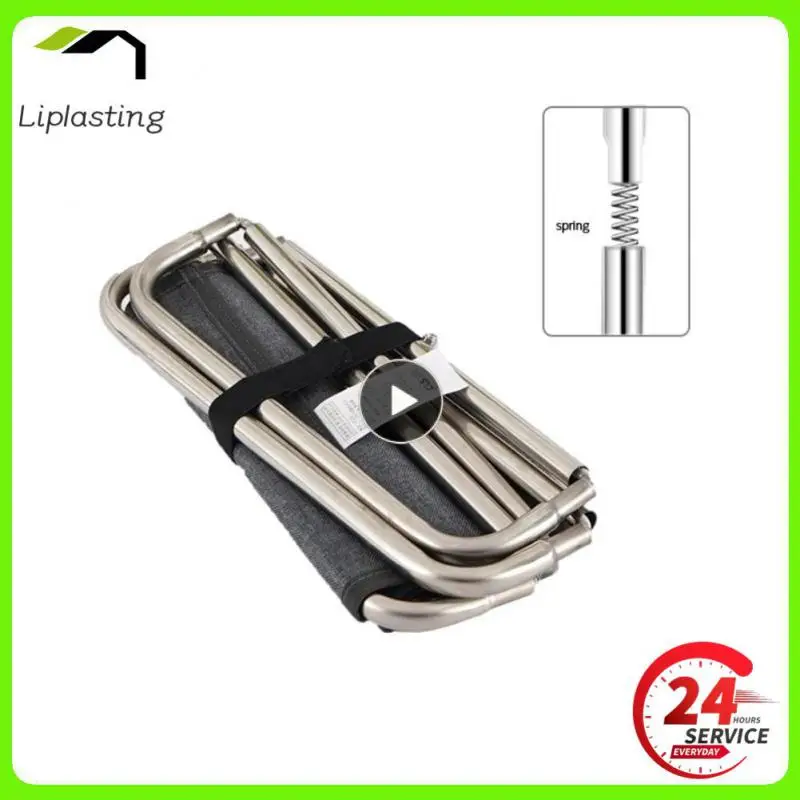 

Folding chair stainless steel Portable Picnic Camping Stool Mini Storage Fishing Chair Ultralight Furniture ferramentas Camping