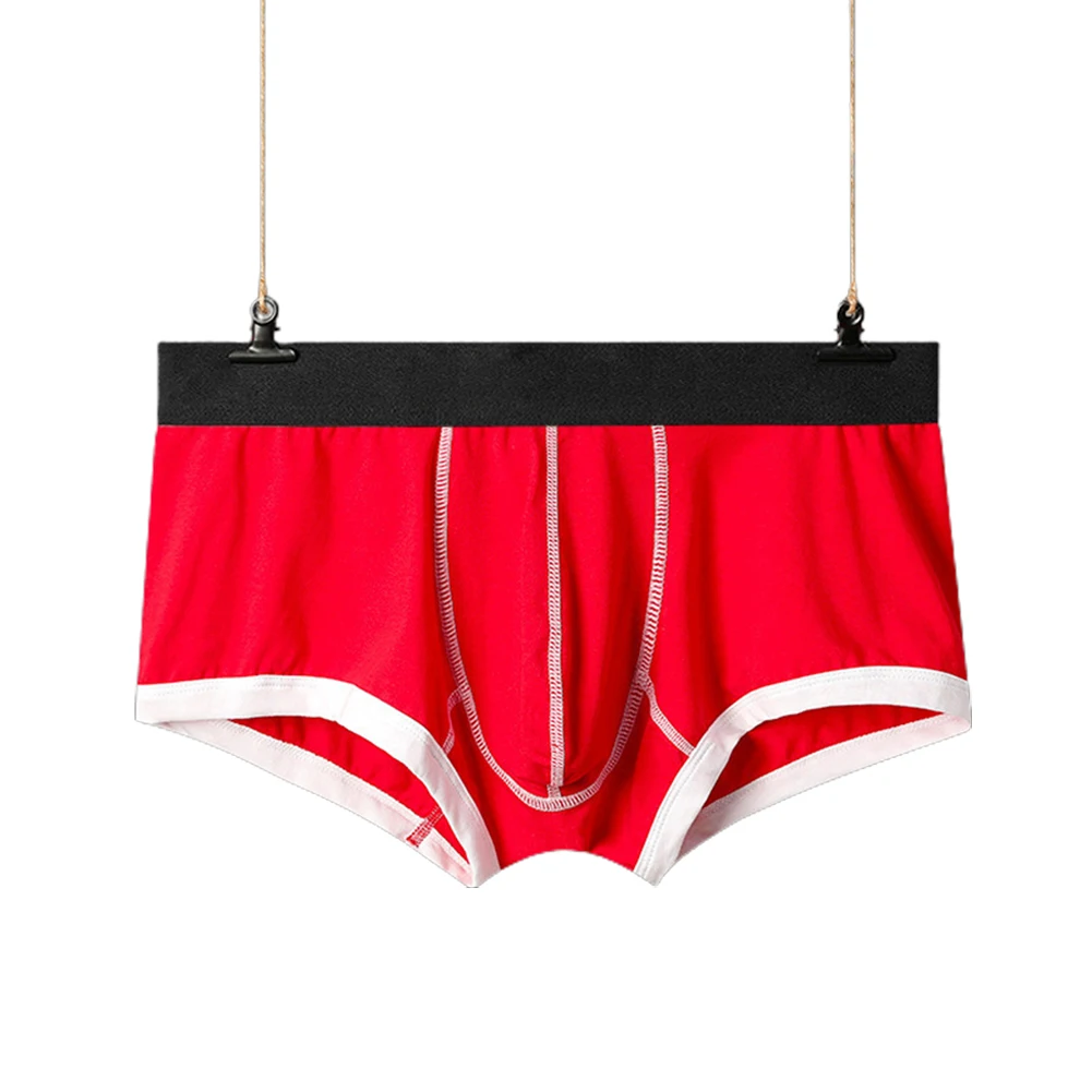 

Mens Soft Boxer Briefs Breathble Cotton U Convex Pouch Underwear Panties Bulge Pouch Underpants Patchwork Knickers Shorts