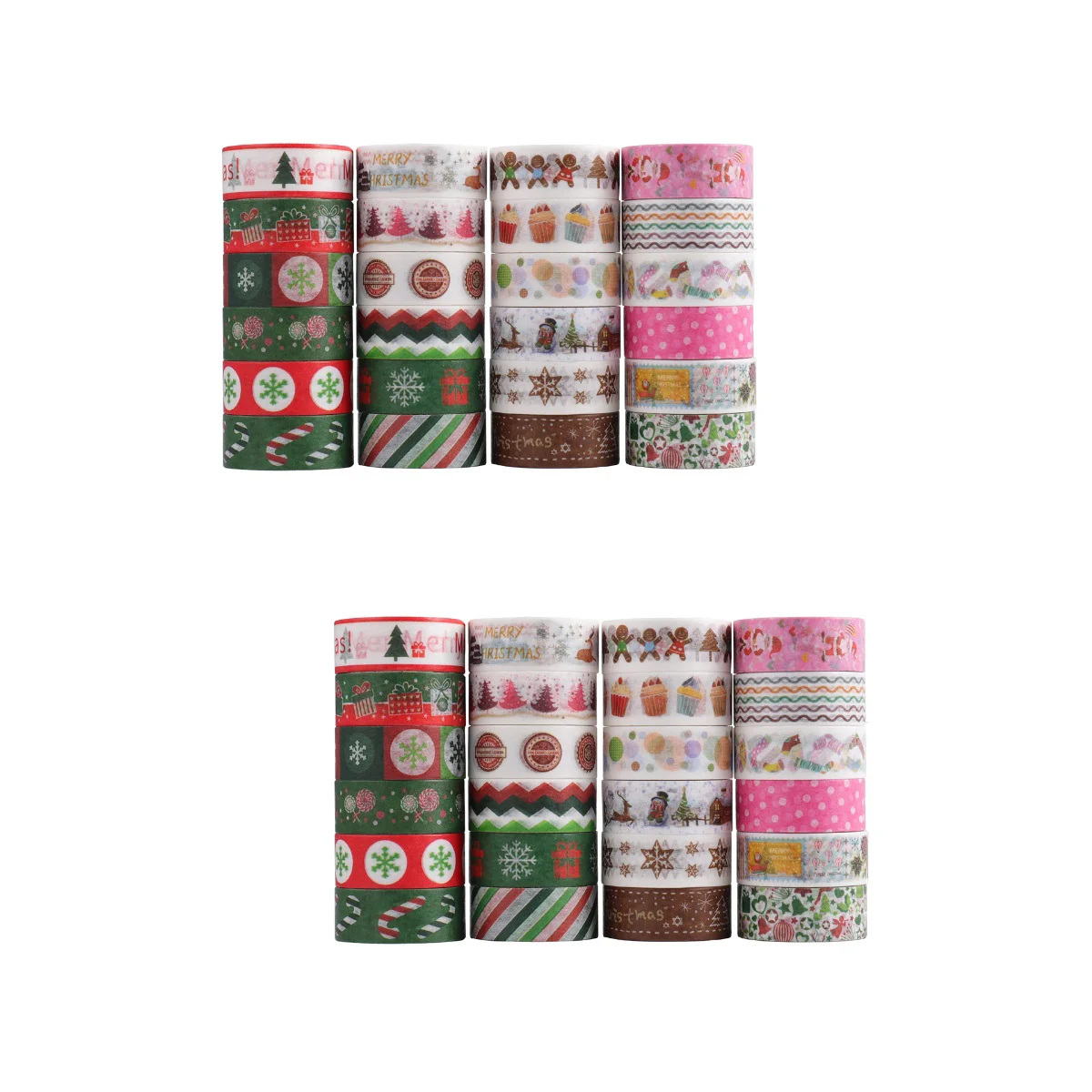 

Tape Washi Tapes Christmas Xmas Diy Account Hand Decorative Wide Craft Scrapbook Adhesive Vintage Printing Sticker Assortment