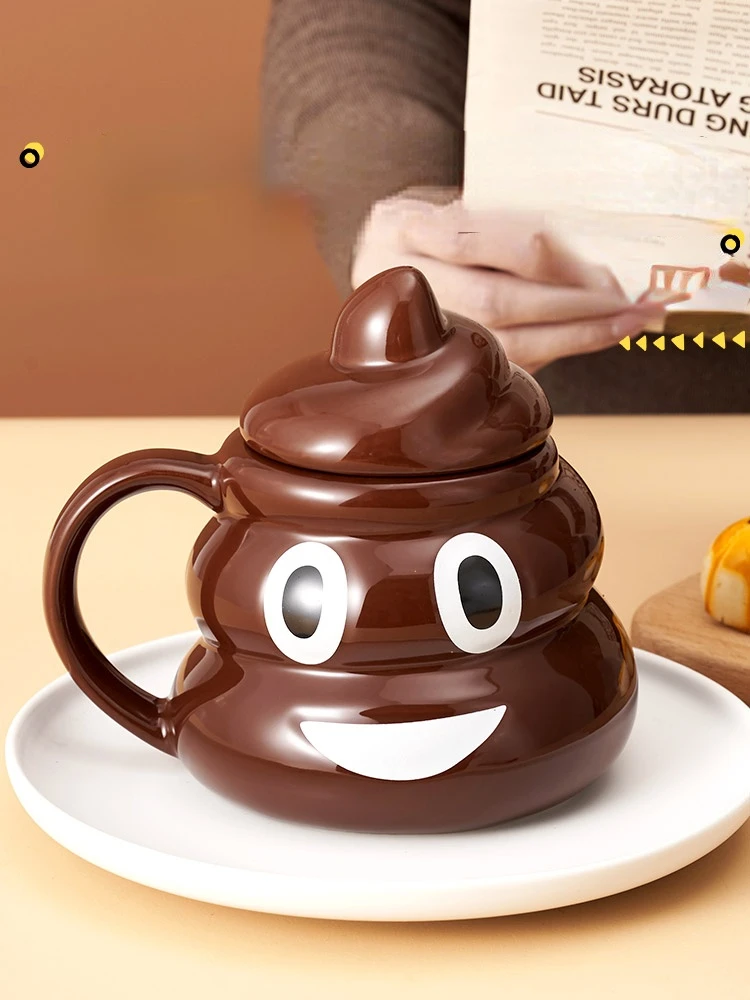 

Strange Stool Ceramic Milk Cups Funny Pranks Gifts Poo-poo Coffee Mugs Cute