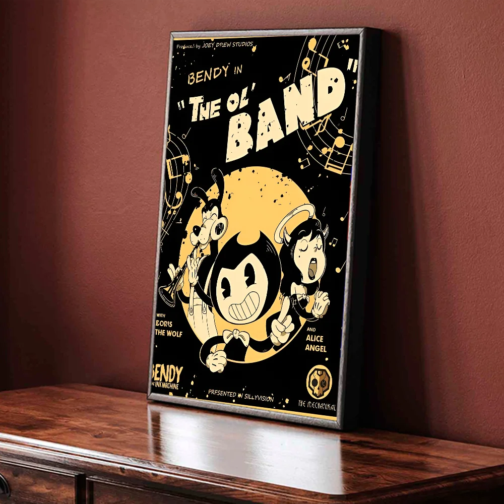 B-Bendy A-And The L-Ink M-Machine DIY липкий постер водостойкая бумажная наклейка кофейня бар