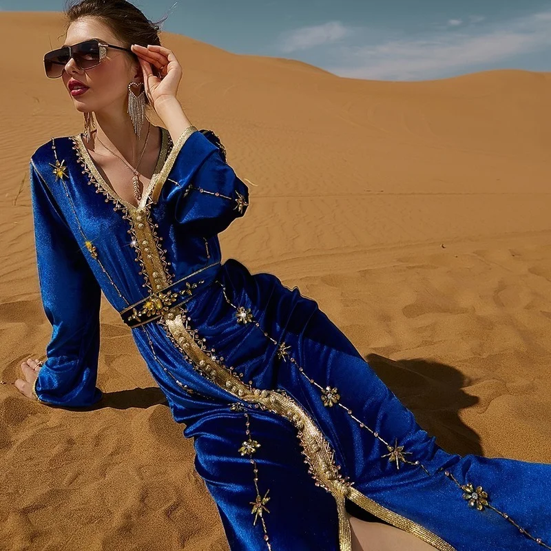 Ramadan Eid Mubarak Abaya Dubai Arabic Turkey Islam Indian Muslim Robe Femme Long Dresses For Prayer Clothes Women Kaftan