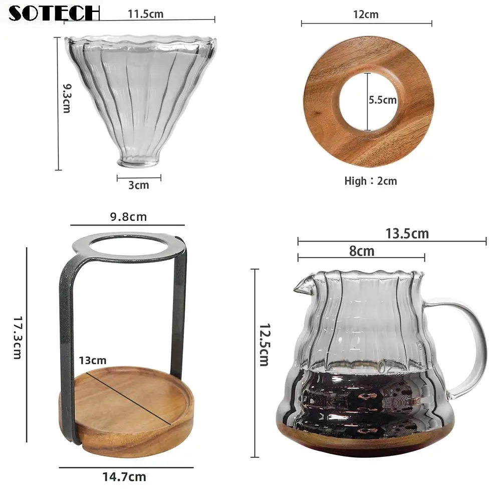 Подставка для капельницы кофе набор кофеварки со стеклянной капельницей
