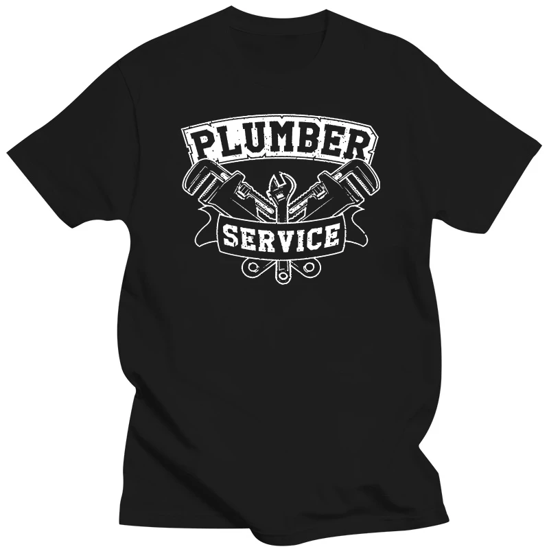 

REPAIR AD HANDYMAN Mens Black Extended Long T-Shirt PLUMBER SERVICE PLUMBING