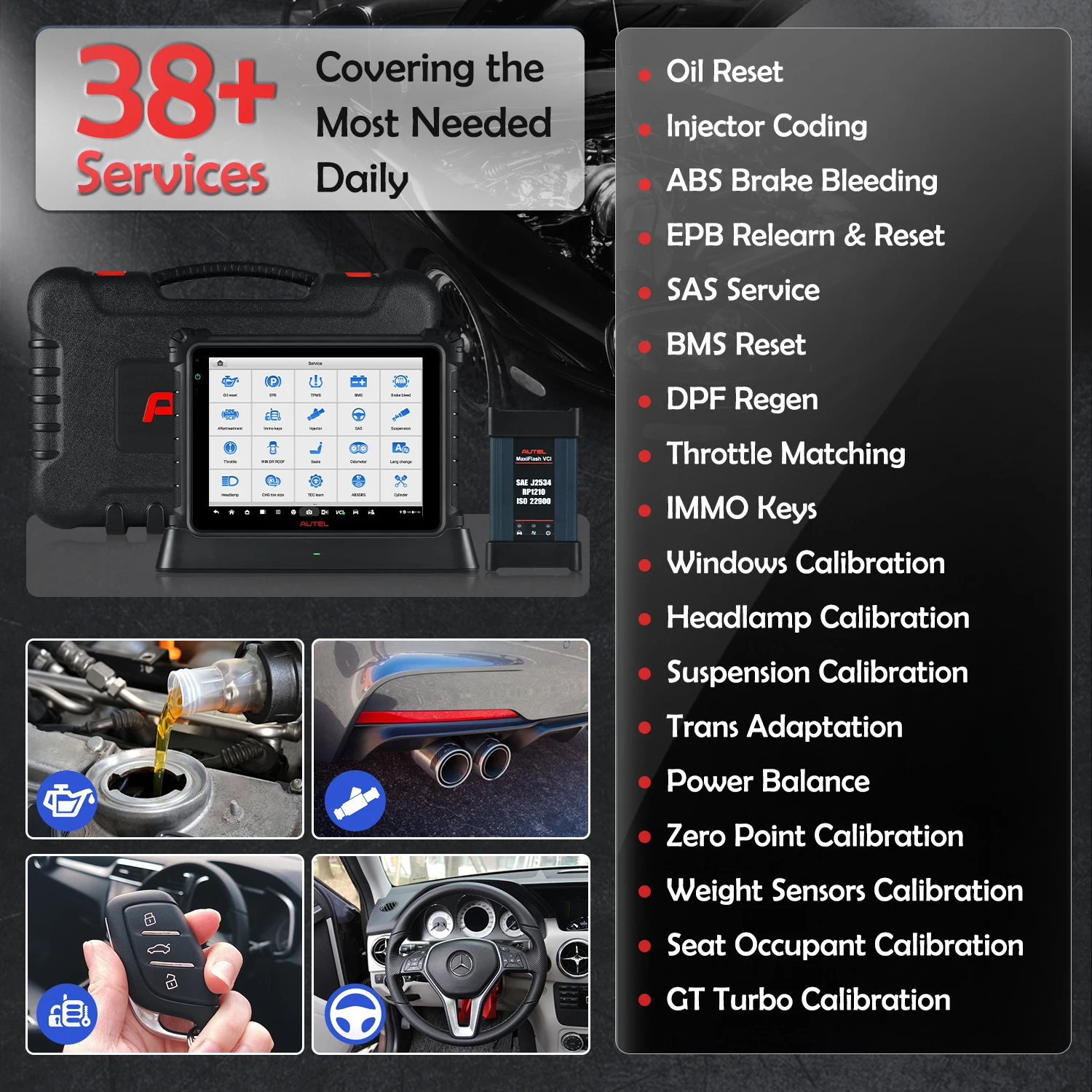 Autel MaxiCOM Ultra Lite автомобильный OBD OBD2 сканер Автомобильные диагностические