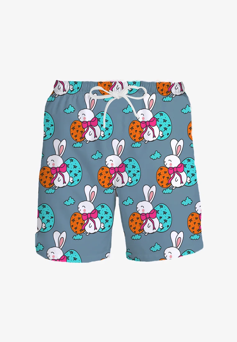 Мужские пляжные шорты на завязках Модные дышащие плавки с 3D принтом градиентные