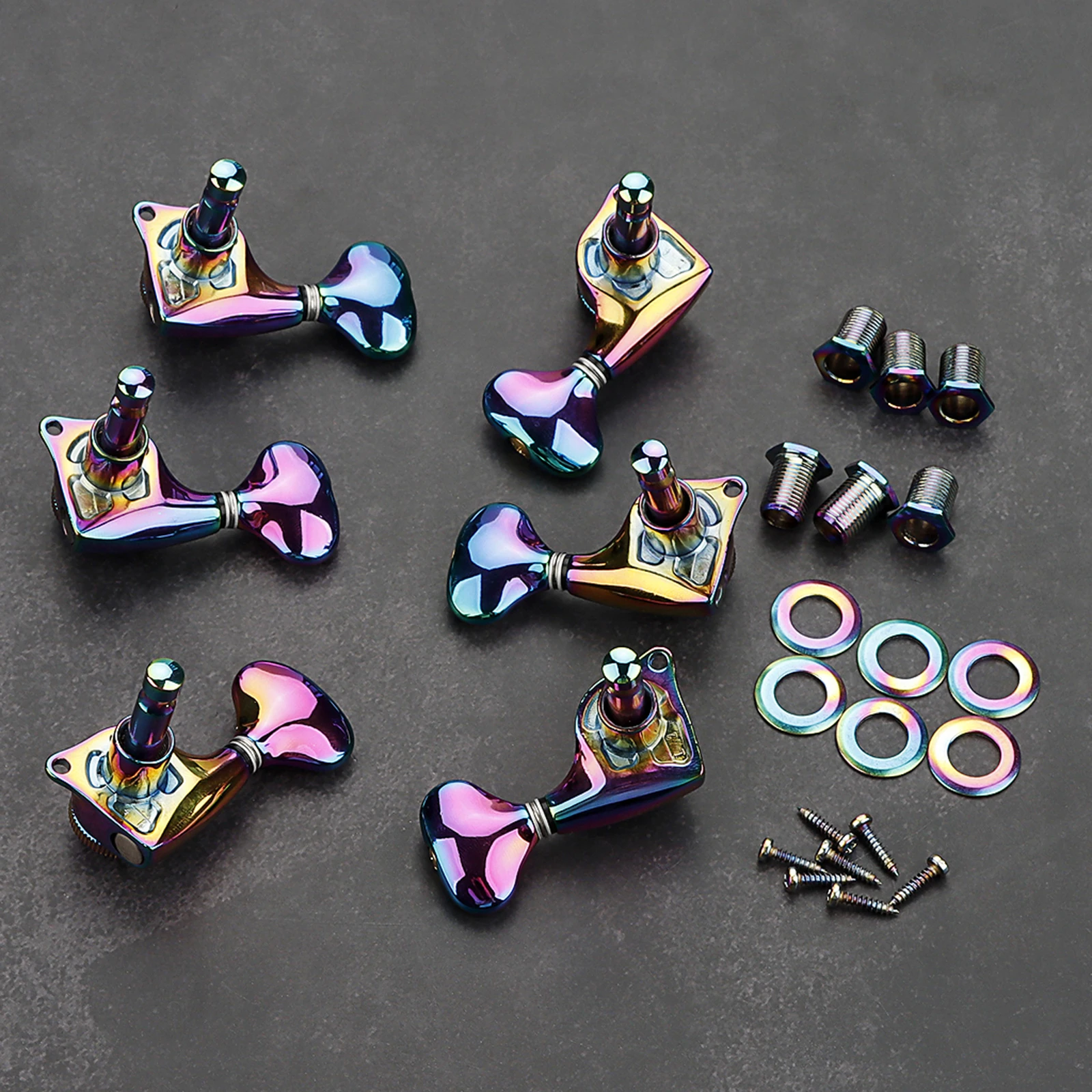 6 шт. 3R 3L разноцветные колышки для электрогитары музыкальные инструменты детали