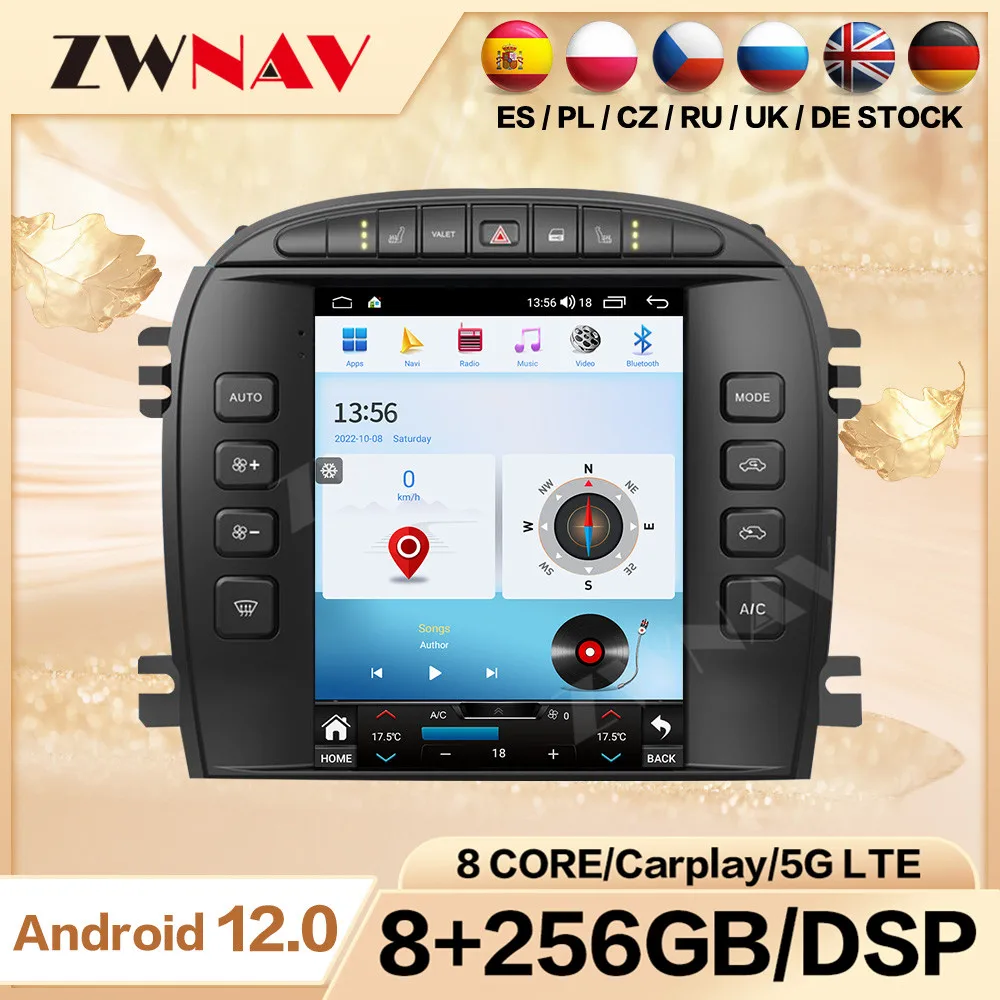 

Qualcomm Tesa- Car GPS radio Android multimedia player for Jaguar S-TYPE 2004 2005 carpaly refit Bluetooth Head Unit