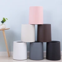 nordic plastic matte trash can 8l12l garbage dust bin storage bucket paper basket home office waste bin without lid trash bin