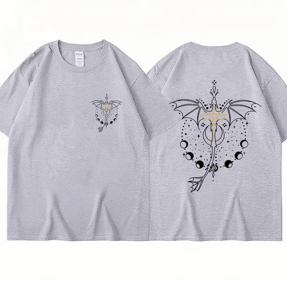 Harajuku Basgiath War T Shirts College Fourth Dragon Rider Wing High Quality T-Shirt Men Women Oversized Cotton Casual Tee Shirt