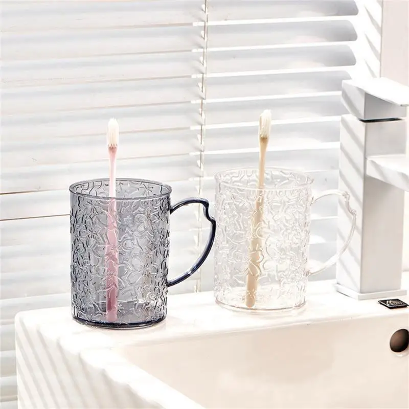 

New Toothbrush Washing Mouth Cups Washing Cup For Travel Pet Material Round Tooth Brush Holder Water Mug Bathroom Accessories