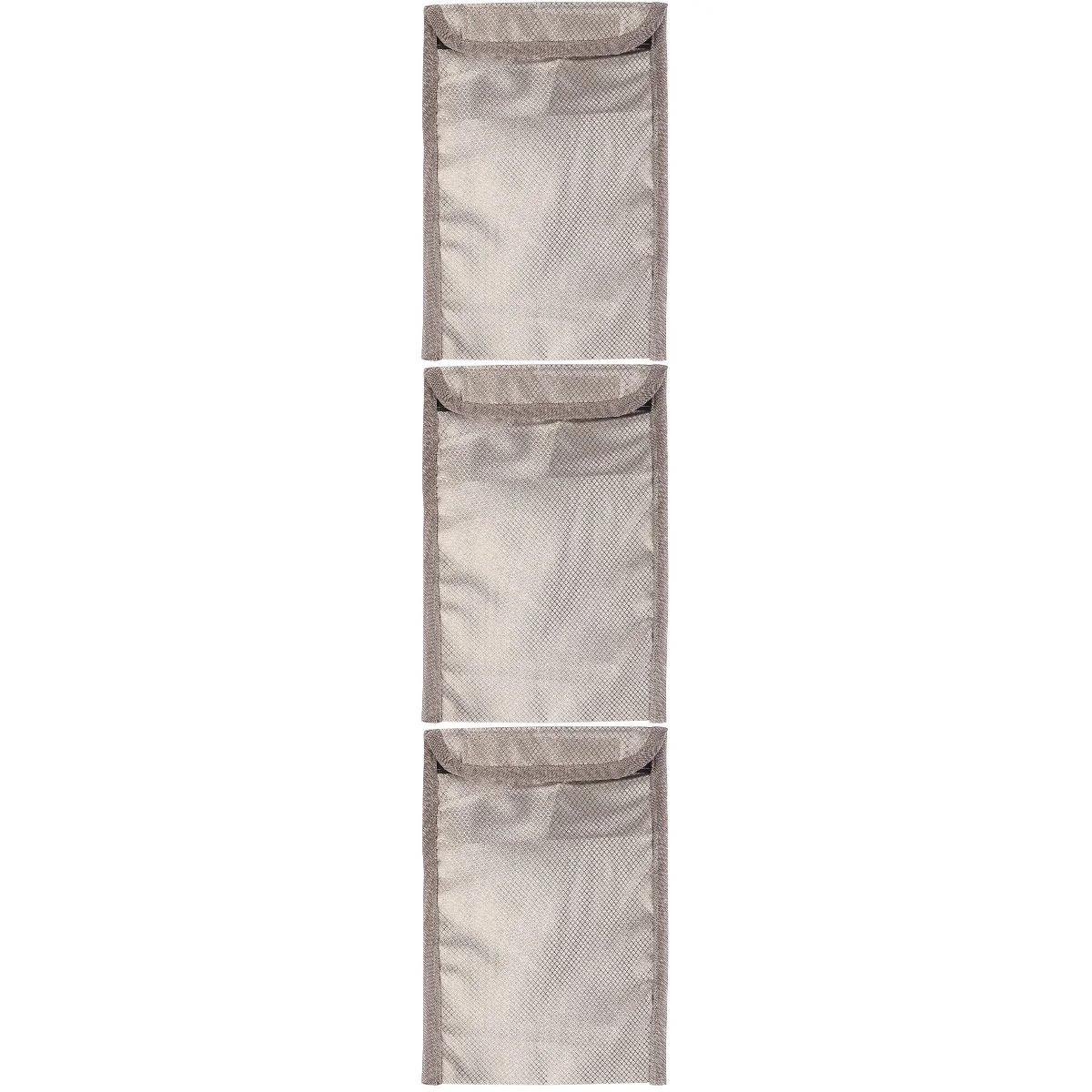 

3 pcs Fiber Mobile Phone Signal Blocking Bag Practical Shielding Pouch (Silver)