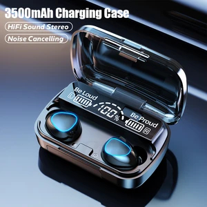 tws bluetooth 5 1 earphones 3500mah charging box wireless headphone 9d stereo sports waterproof earbuds headsets with microphone free global shipping