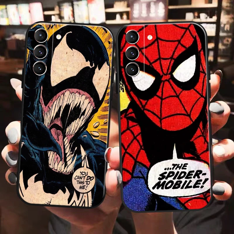 

Spiderman Venom Iron Man For Samsung Galaxy S22 Ultra S21 S20 FE Plus Ultra 5G S10 Lite S10E Plus 5G Phone Case Carcasa Cover