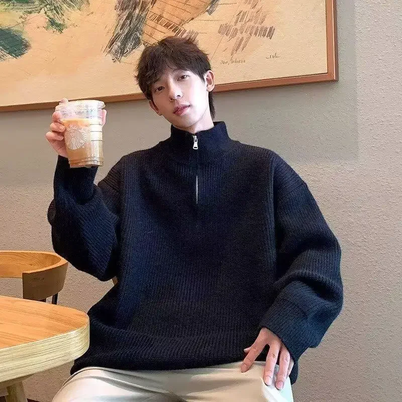 Повседневный пуловер свободного покроя вязаный кардиган куртка с длинными