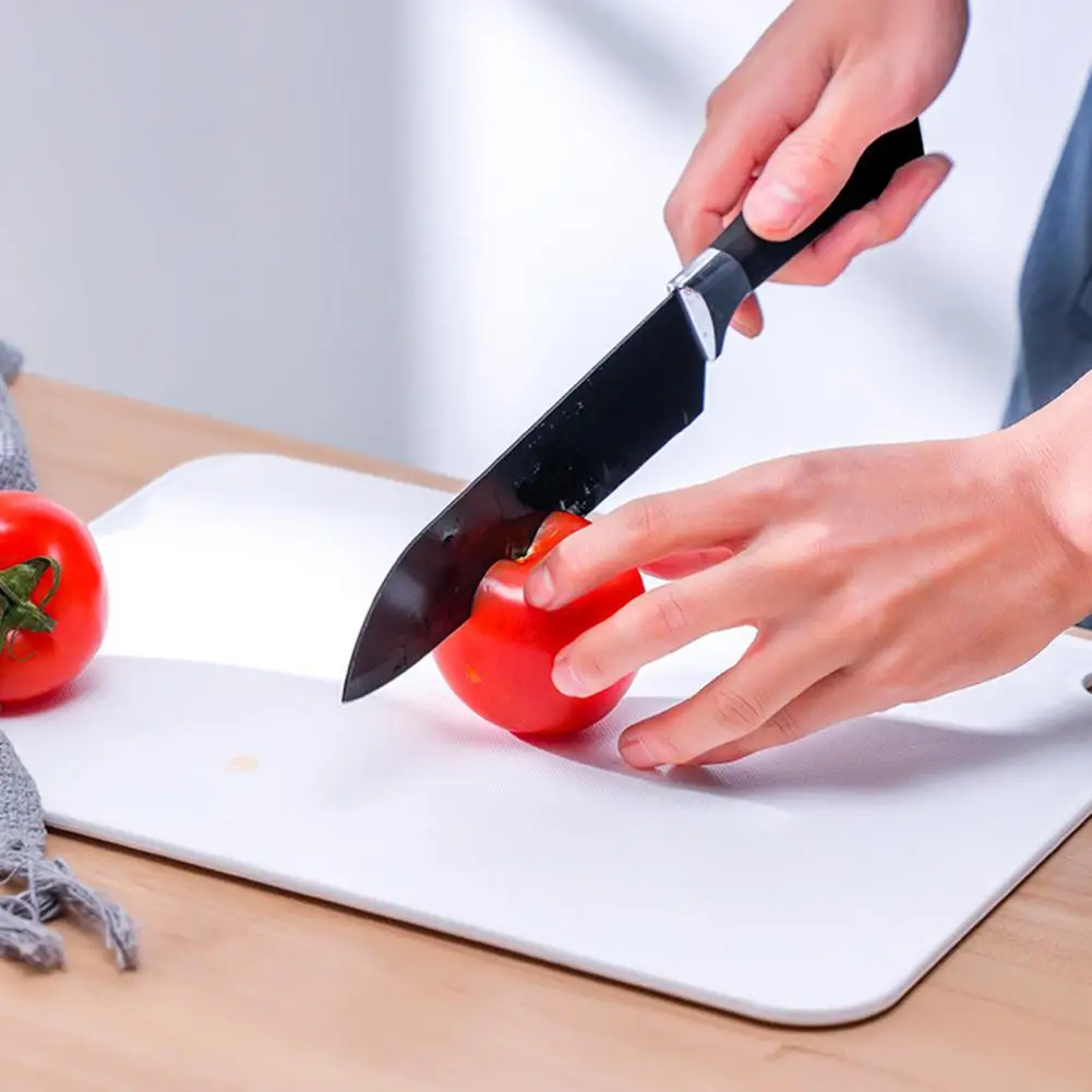 

Convenient Cutting Board Textured Chopping Block Reusable Kitchen Meat Fruit Vegetable Chopping Block Space-saving