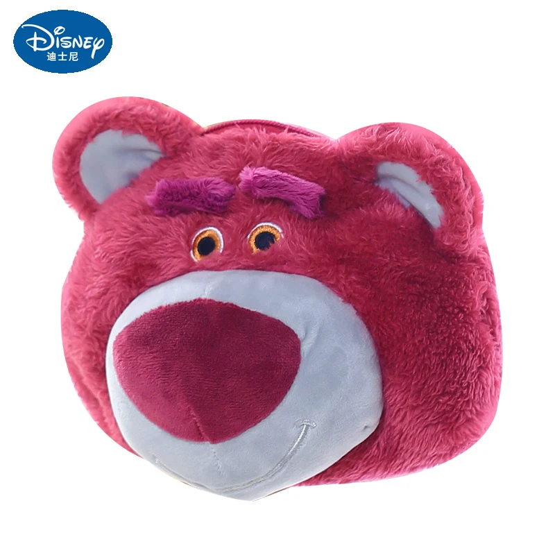 

Lotso Plush Backpacks Small Satchel Genuine Plush Doll Toy Story Series Head Crossbody Bag Strawberry Bear Anime Plush