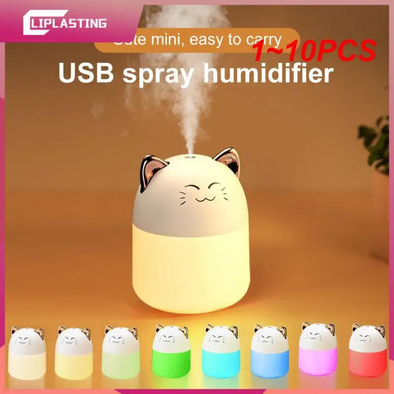 

Новый Настольный увлажнитель воздуха в красочной атмосфере, емкость 250 мл, распылитель холодного тумана, домашний увлажнитель для спальни, 1 ~ 10 шт.