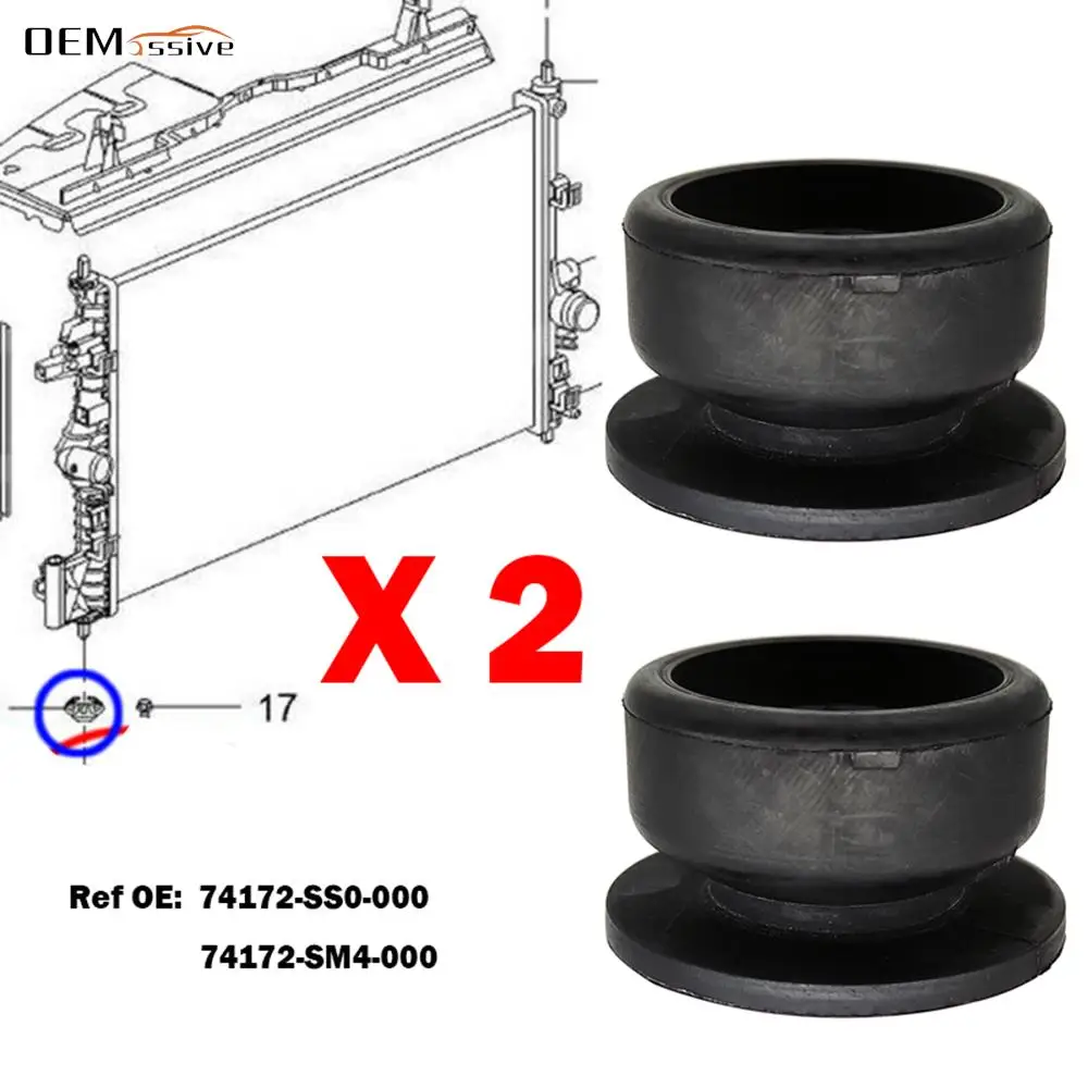 

2X для HONDA CRV 1-4 CIVIC EG EH EJ EJ EK EM ACCORD FIT JAZZ ODYSSEY CITY Acura TSX Legend нижняя резиновая втулка для крепления радиатора