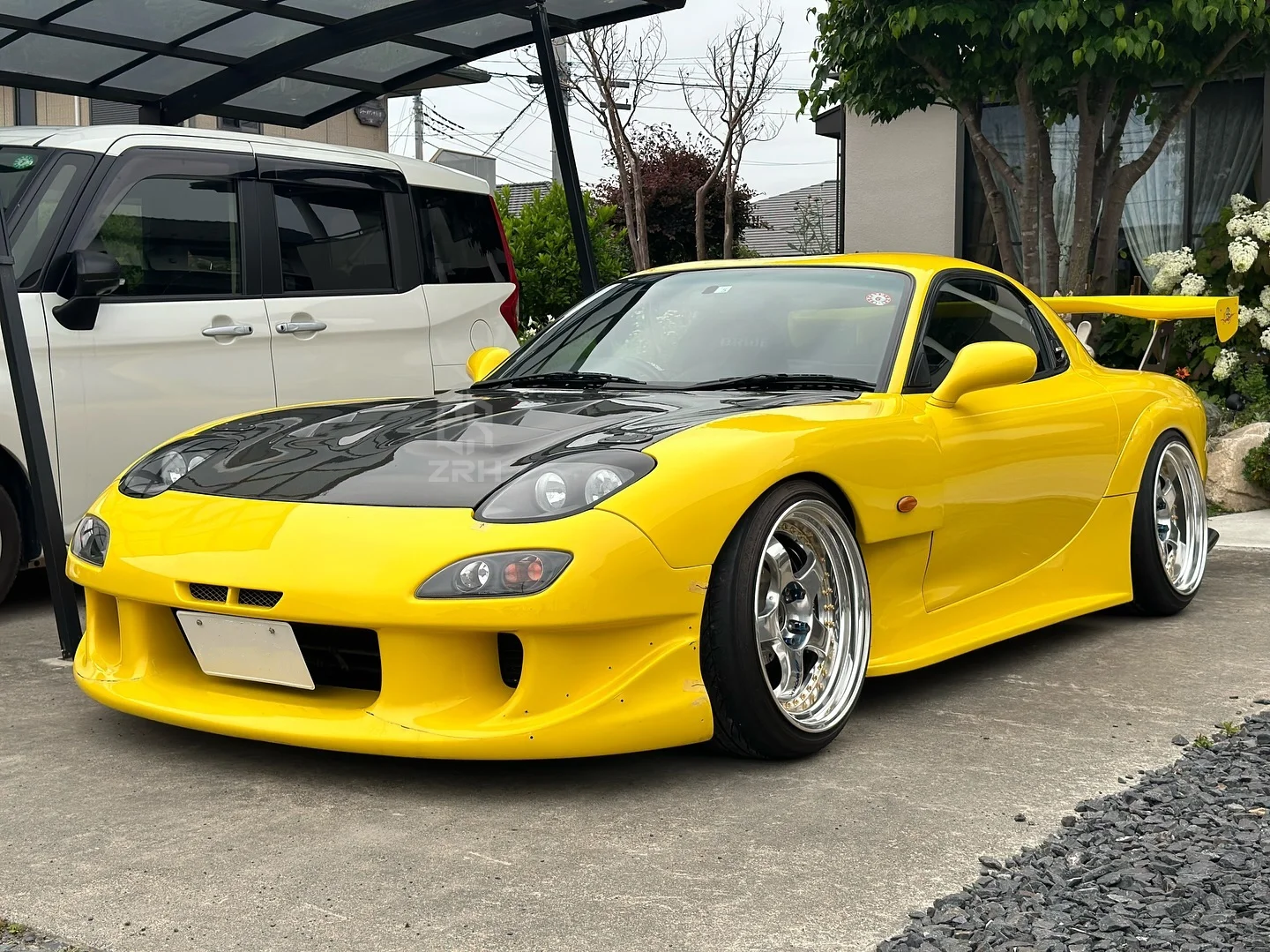 Фото Новый капот RE Style из высококачественного карбона для RX7-FD RX7 FD3S, установка на винтах, 100% совместимость №3