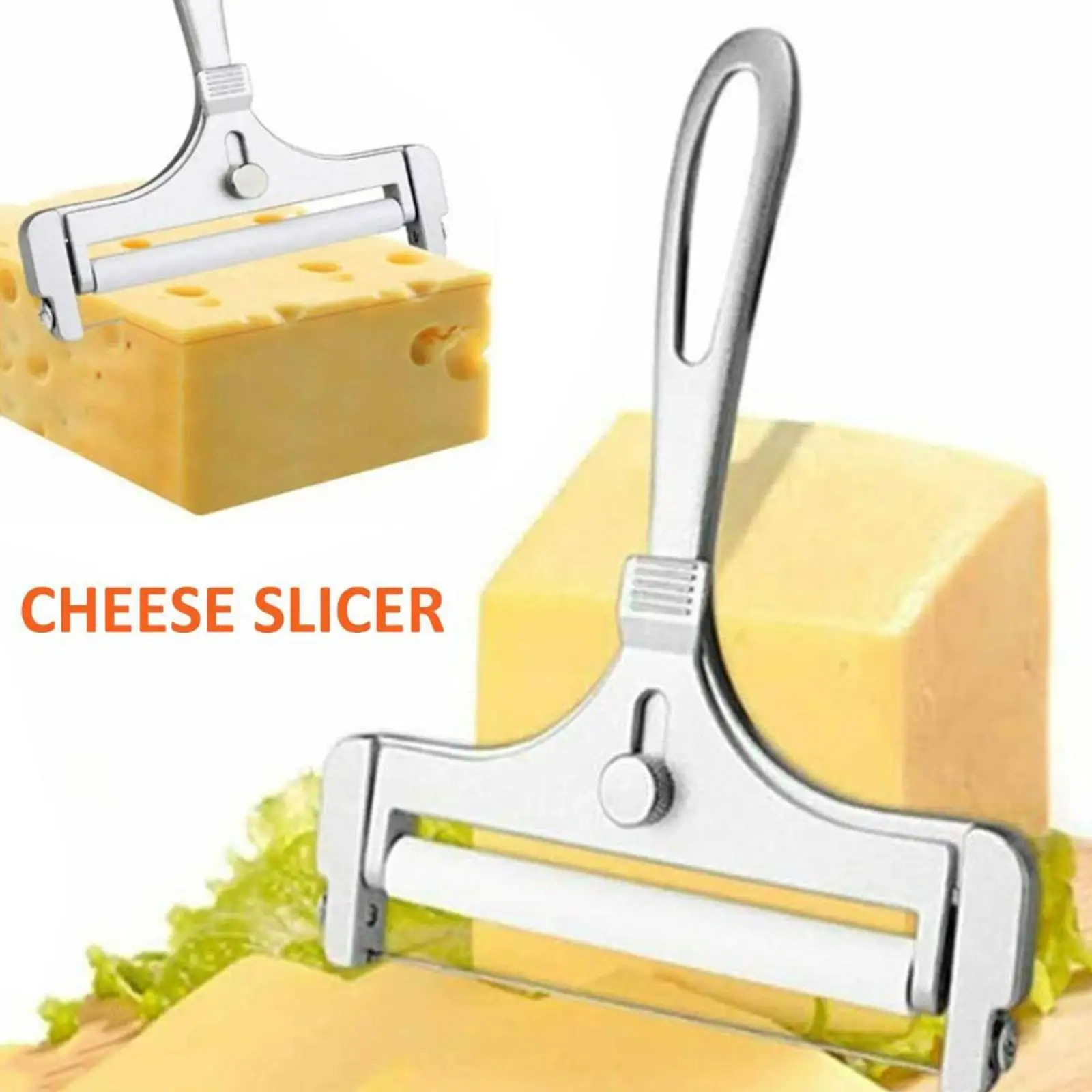 

Слайсер для сыра из алюминиевого сплава, кухонная утварь с проводом для сыра, мягкие и полутвердые сыры, регулируемая толщина