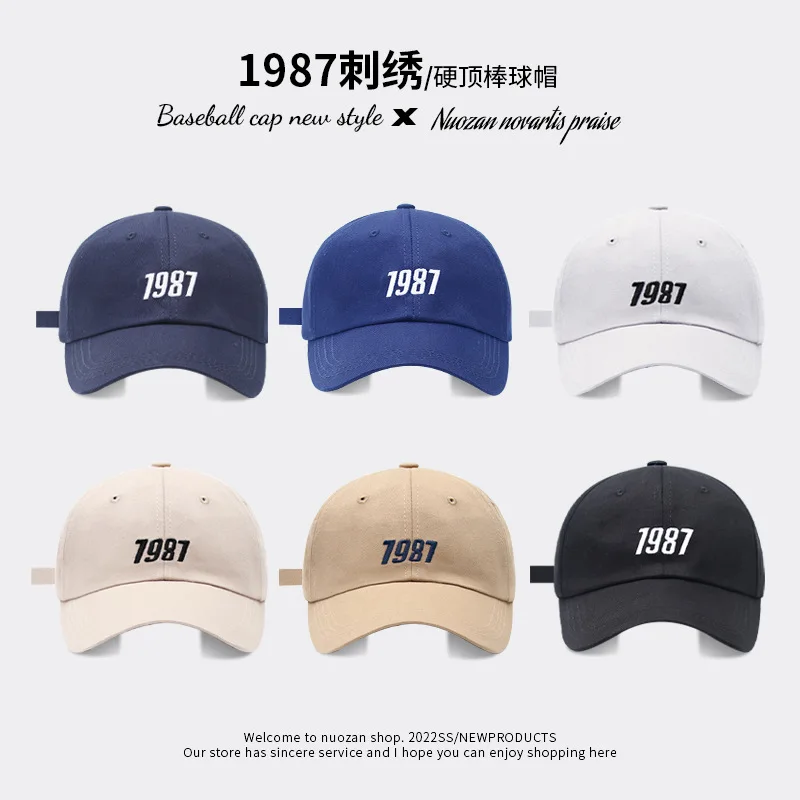 

1987 Embroidered Royal Blue Moto Gp Baseball Caps for Men Women South Korea Casual Versatile Cap Sunscreen Hat Gorras De Béisbol