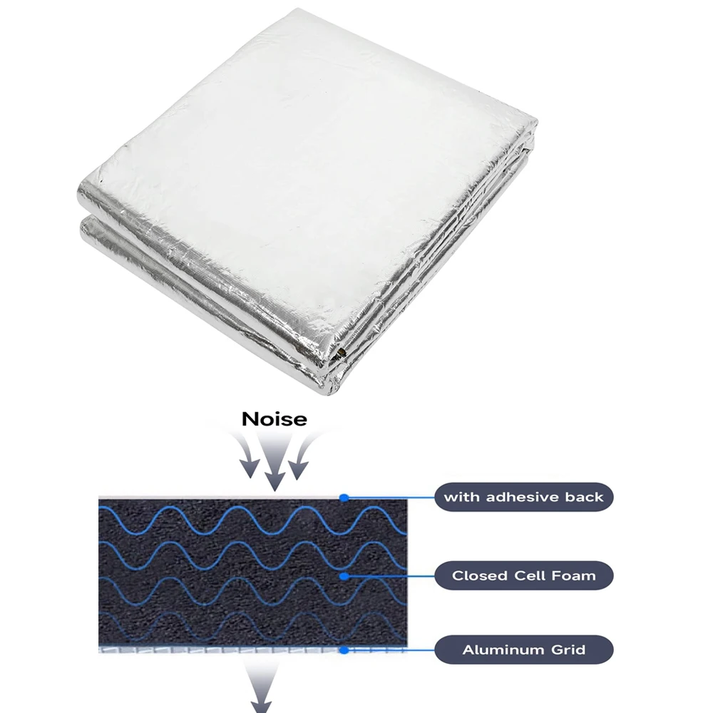 Тепловой шумоизоляционный коврик для автомобиля дома шумоизоляция крыши фермы и