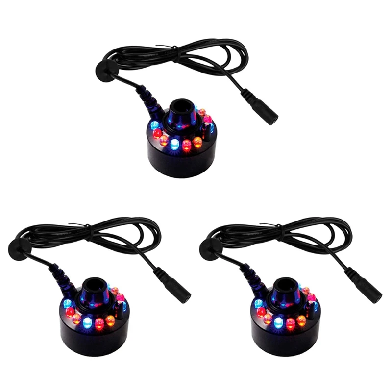 

3X Mist Maker, Indoor Fountain Mister Foggers, Small Pond Fog Machine Atomizer Air Humidifier For Halloween, Christmas