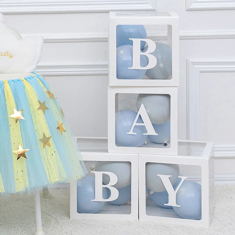 Прозрачная коробка для воздушных шаров в стиле Ins детей влюбленных девочек