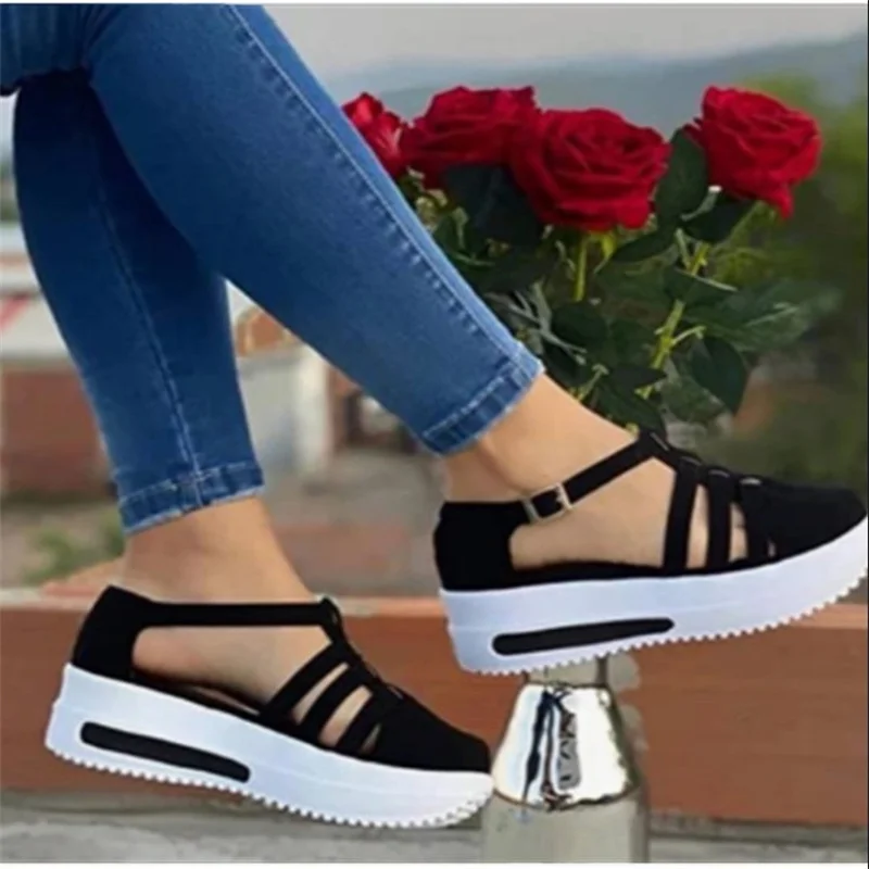 

New Brand Design Womens Fashion Sandals Peep Toe Comfy Sports Sandals Shoes Women Sandalias Mujer Wedges Platform Sandals