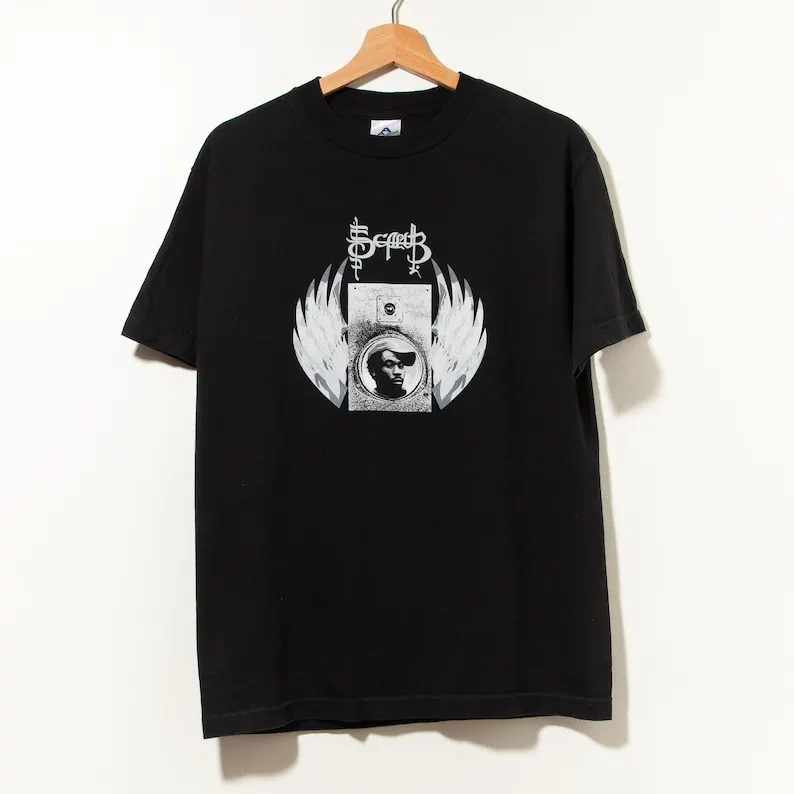 Y2K Винтажная футболка с рисунком живые легенды скаруб рэп подземная в стиле