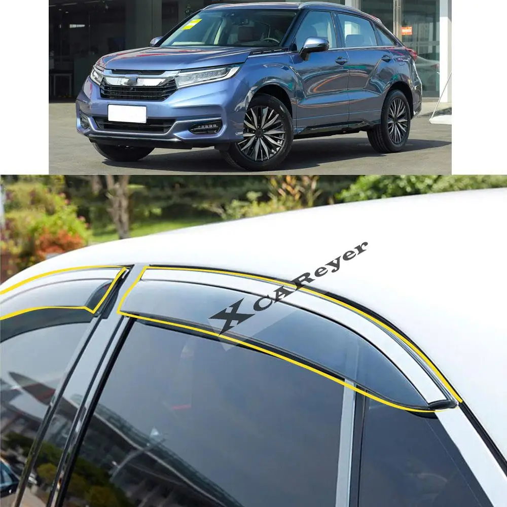 Фото Для Honda AVANCIER URV UR-V 2016-2017 2018 2019-2020 2021: Наклейка на автомобиль, пластиковый дефлектор на окно, защита от дождя/солнца, вентиляционный козырек №1