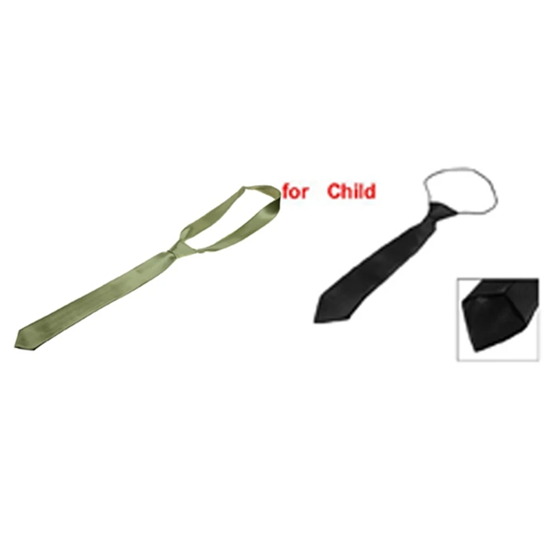 

Solid Black Polyester Elastic Slim Necktie Neck Tie For Child & Unisex Necktie Skinny Slim Narrow Neck Tie -Light Green
