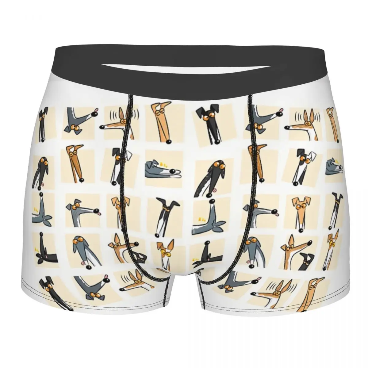 Мужские трусы-боксеры Whippet Greyhound Art нижнее белье дышащие высококачественные