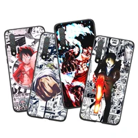 hot anime one piece luffy snakeman for huawei nova 9 8i 8 7 6 se 7i 5t 5i 3i 3e 3 2i pro black silicone soft phone shell case