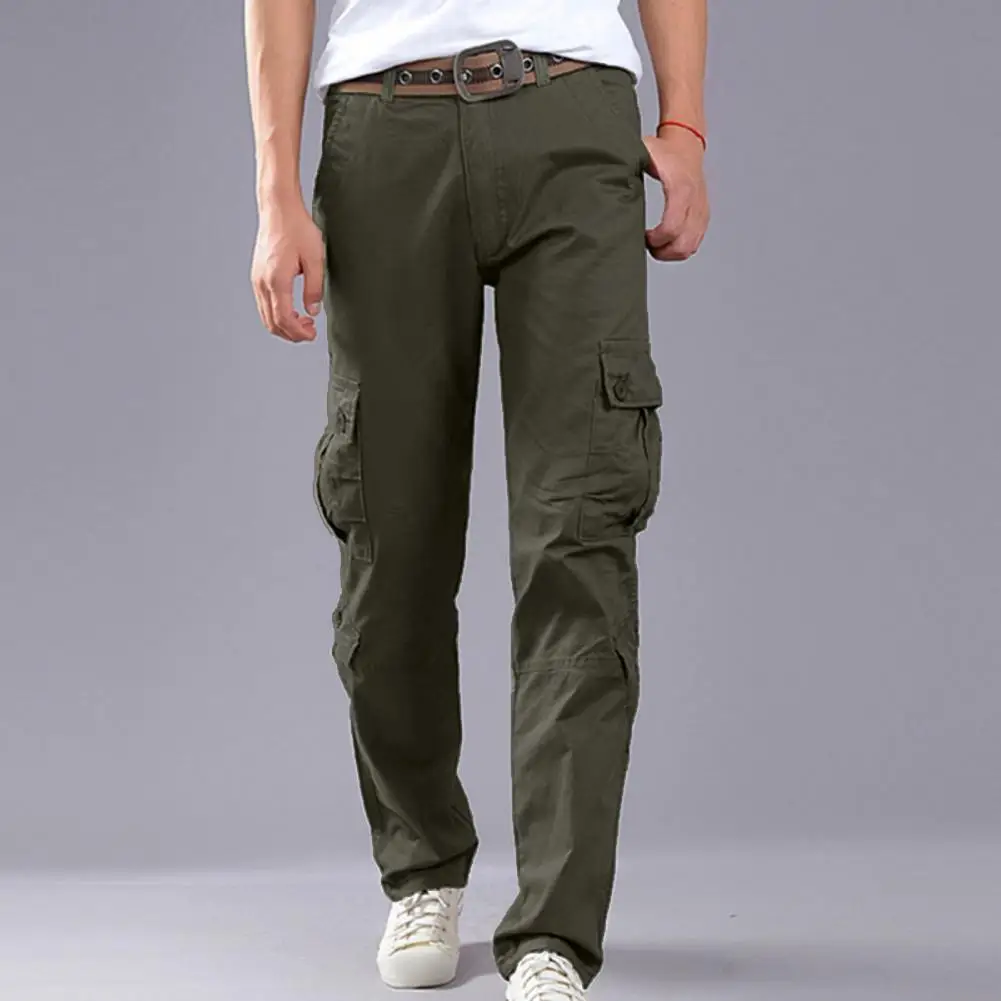 

Commute Trousers Versatile Men's Cargo Pants Stylish Streetwear with Soft Breathable Fabric Multiple Pockets Comfortable Fit Men